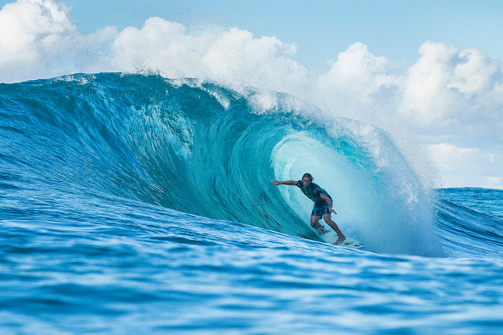 Finn McGill (HAW) wan the Trilas of Billabong Pipe Master 2016 © WSL / Poullenot